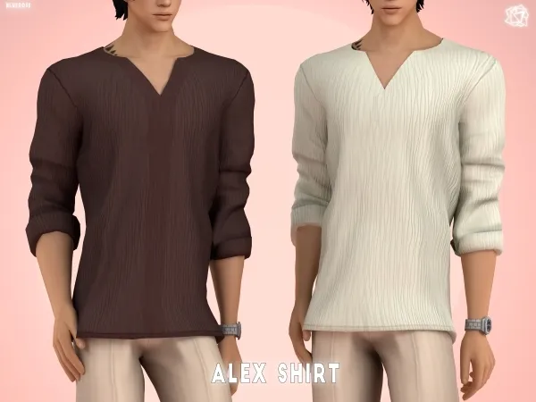 Mix Alex Shirt Old money BRsims - The Sims 4 Custom Content