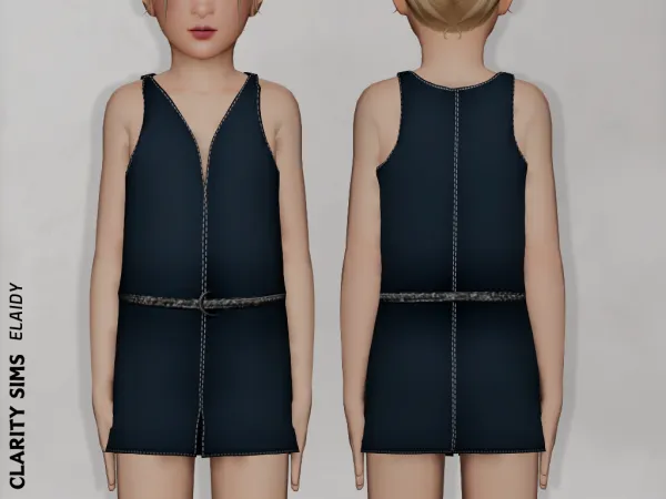 Alpha Elaidy Dress Child - The Sims 4 Custom Content