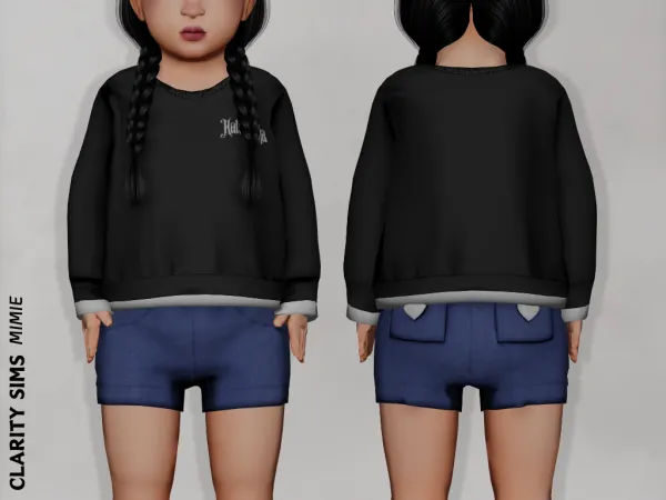 Mix Mimie Sweater Toddler - The Sims 4 Custom Content
