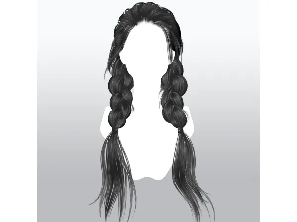 Alpha SSalon hair 09 - The Sims 4 Custom Content