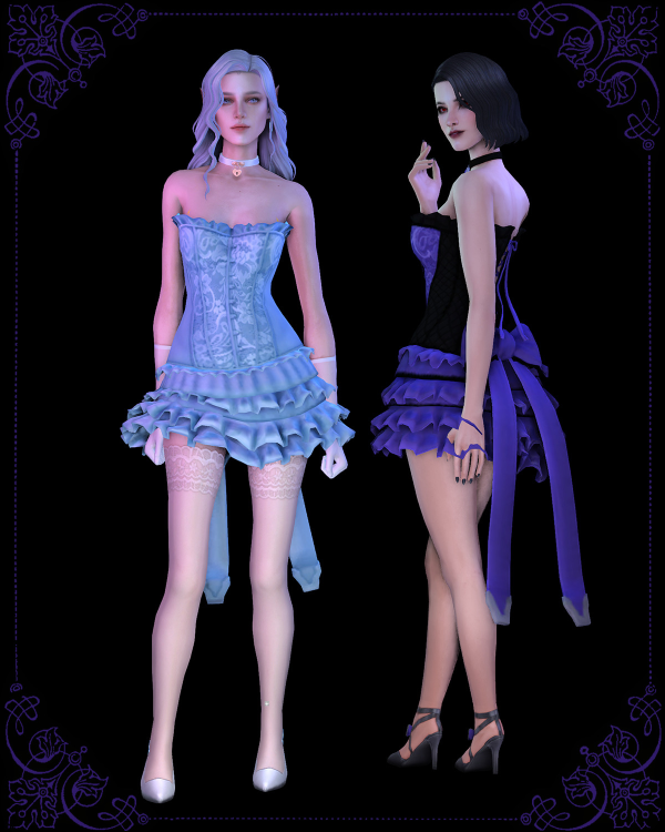Maxis Match Dress corset by simsfinds - The Sims 4 Custom Content