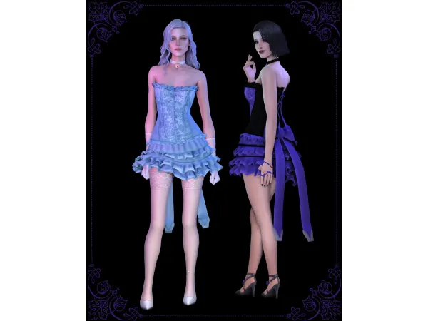 Maxis Match Dress corset by moriel - The Sims 4 Custom Content