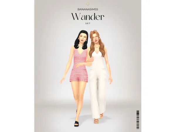Maxis Match Wander Set by BananaSimss - The Sims 4 Custom Content