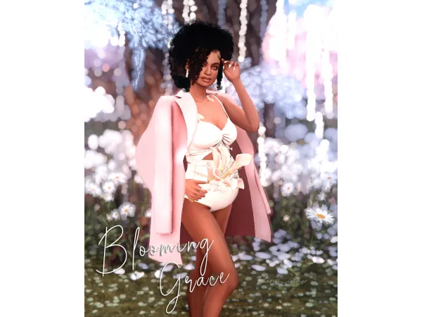 Mix Blooming Grace by ParisSimmer - The Sims 4 Custom Content