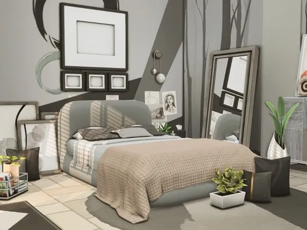 Alpha Moderna Bedroom - The Sims 4 Custom Content