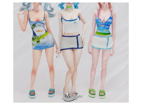 Alpha Frutiger Aero Mini Collection - The Sims 4 Custom Content