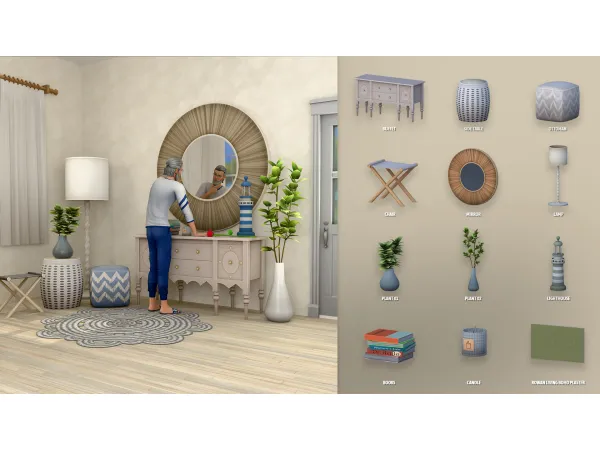 Maxis Match NAUTICAL LIVING PART 2 ModCo Studios - The Sims 4 Custom Content