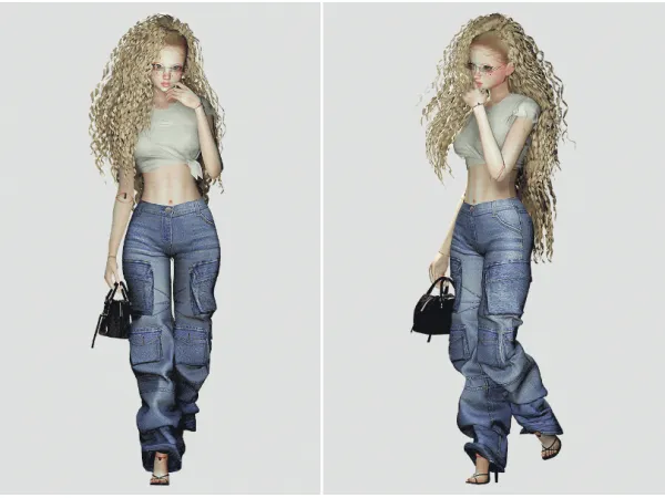 Alpha ICONIC Vadia Grunge Set 001 - The Sims 4 Custom Content