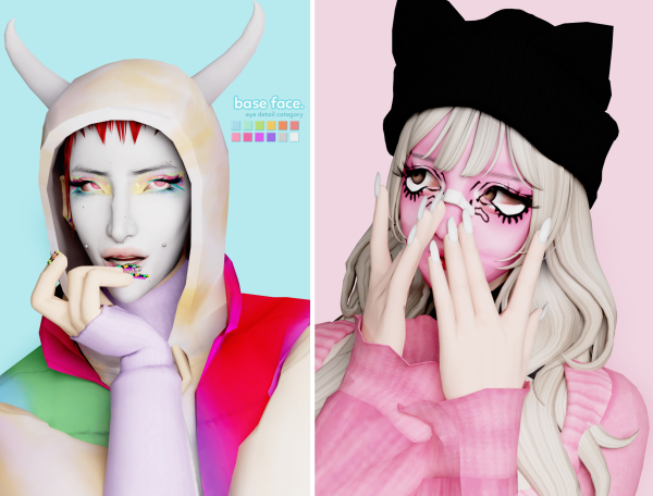 Alpha base face by simsfinds - The Sims 4 Custom Content