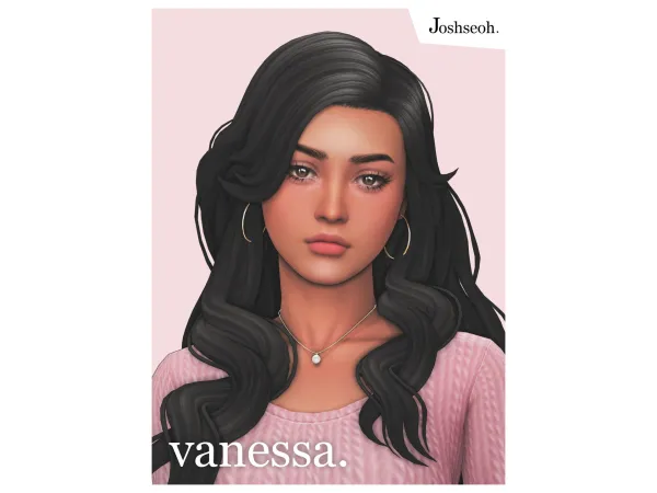Maxis Match Vanessa Hair by jo_se_oh - The Sims 4 Custom Content
