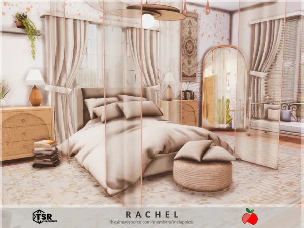 Mix Rachel bedroom by melapples - The Sims 4 Custom Content