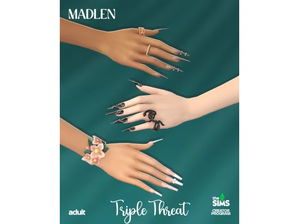 Maxis Match Triple Threat (Mini Set) by madlen - The Sims 4 Custom Content