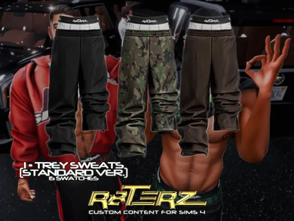 Alpha R8TERZ Trey Sweats (Standard Version) - The Sims 4 Custom Content