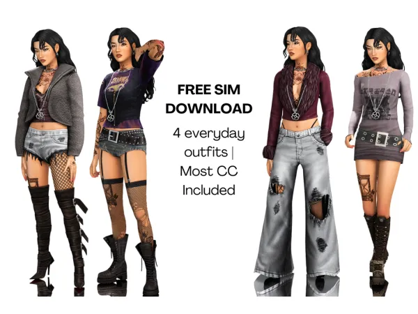 Maxis Match Sentate x Serenity Sim Download by AuniqaSims - The Sims 4 Custom Content