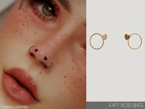 Alpha Kaity nose rings - The Sims 4 Custom Content