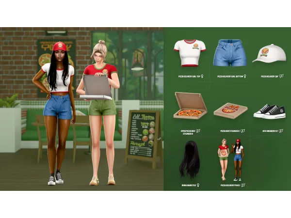 Mix Pizzeria Part 1 ModCo Studios - The Sims 4 Custom Content