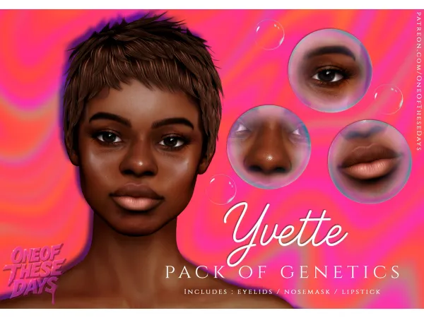 Yvette - GENETICS : EYELIDS + NOSEMASK + LIPSTICK