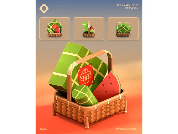 Maxis Match Tet Revamp Part 4 by BIplusCO - The Sims 4 Custom Content