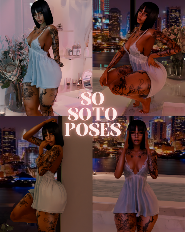 Alpha So Soto Poses UPDATED (In Game) by simsfinds - The Sims 4 Custom Content