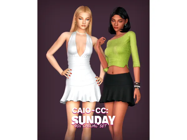 Maxis Match Sunday Set by caiocc - The Sims 4 Custom Content