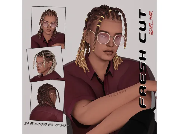 Maxis Match FRESH CUT SET Lionel by daylifesims - The Sims 4 Custom Content