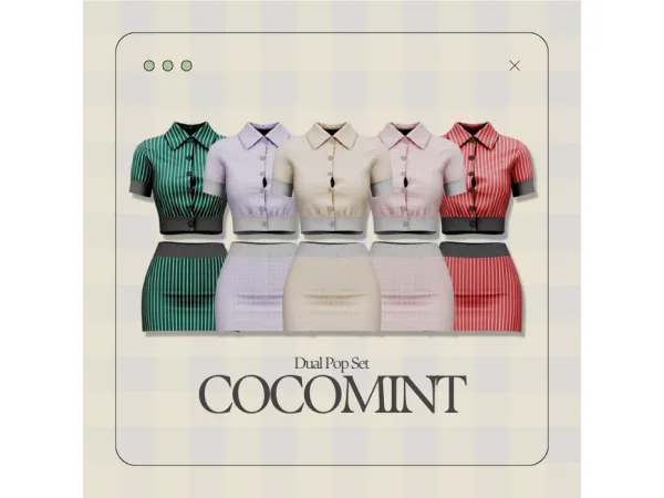 Alpha [cocomint] Dual Pop Set - The Sims 4 Custom Content