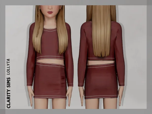 Alpha Lollyta Dress Child - The Sims 4 Custom Content