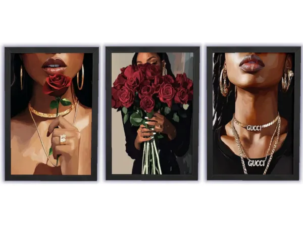 Alpha Black Girl Art Poster framed by Mdnightpixie85 - The Sims 4 Custom Content