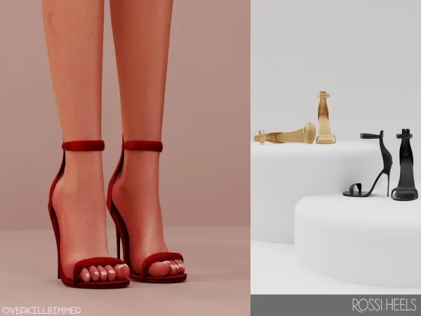 Alpha Rossi heels - The Sims 4 Custom Content