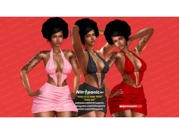 Alpha Nitropanic_Nice Set - The Sims 4 Custom Content