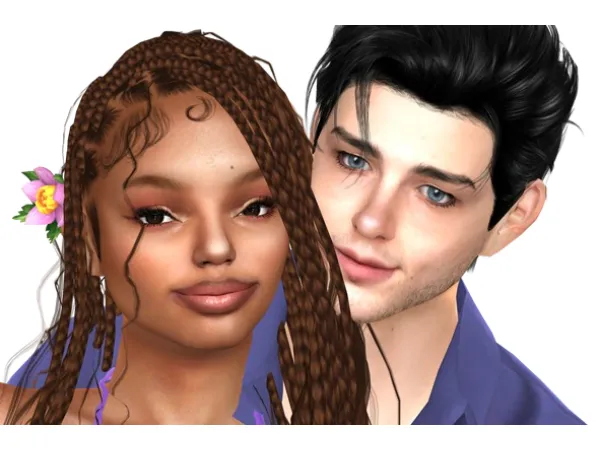 Alpha Little Mermaid and Prince by SimmieRena - The Sims 4 Custom Content