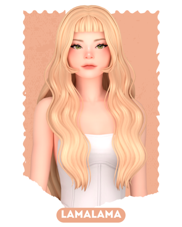 Maxis Match LamaLama Hair Evelynn by simsfinds - The Sims 4 Custom Content