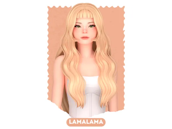 Maxis Match LamaLama Hair Evelynn - The Sims 4 Custom Content