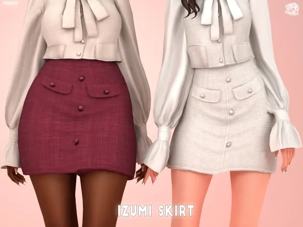 Mix Izumi Skirt Brsims - The Sims 4 Custom Content