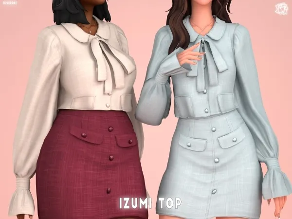Mix Izumi Top Brsims - The Sims 4 Custom Content