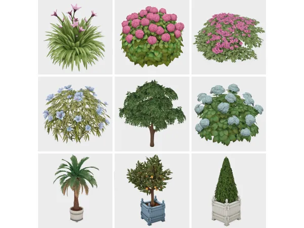 Maxis Match my favorite plants bushes sims 4 finds by boujeesimss - The Sims 4 Custom Content