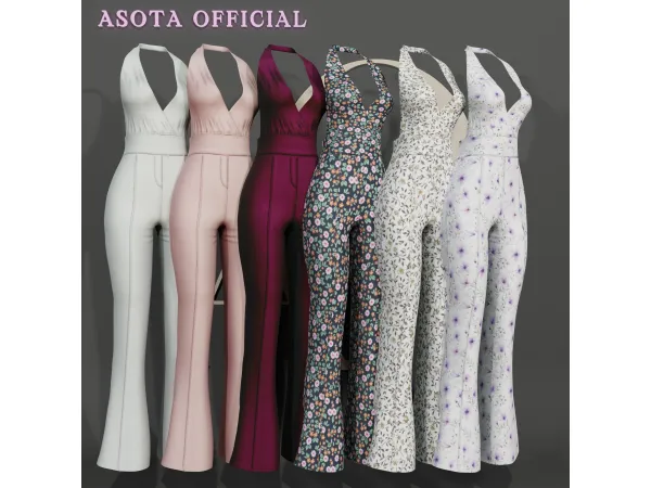Alpha [ASOTA OFFICIAL] Rere Jumpsuit - The Sims 4 Custom Content