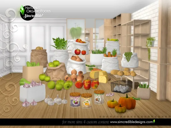 Mix Naturalis Pantry Organic Foods - The Sims 4 Custom Content