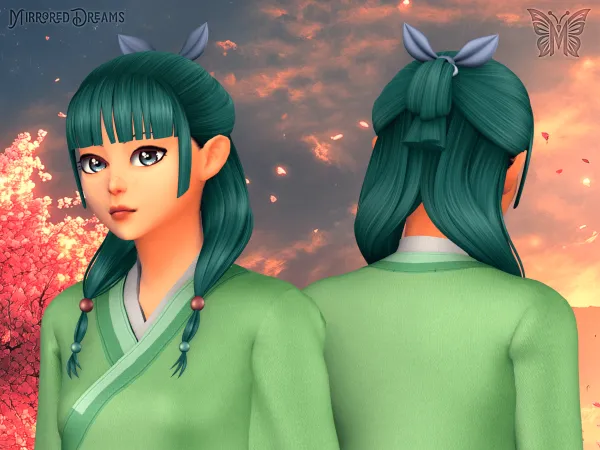 Maxis Match Maomao Hair Diu00e1rio De Uma Apotecu00e1ria - The Sims 4 Custom Content