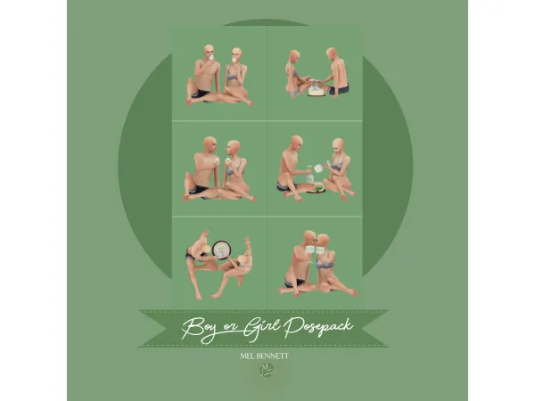 Mix Boy Or Girl Posepack - The Sims 4 Custom Content