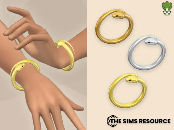 Alpha Snake Bracelet by BokchoiJo - The Sims 4 Custom Content
