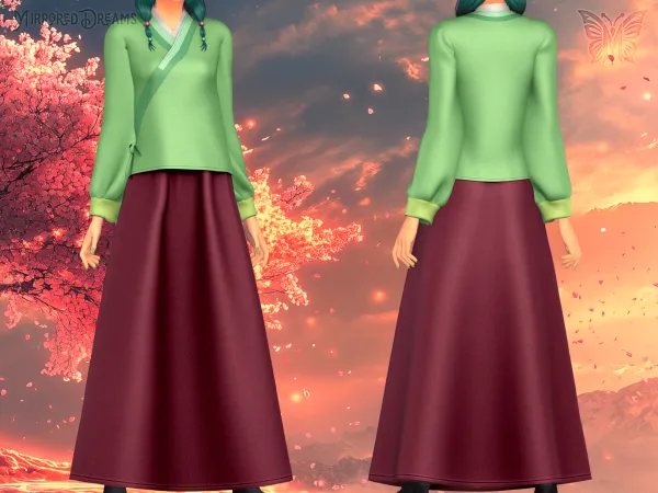 Mix Maomao Outfit Diu00e1rio De Uma Apotecu00e1ria - The Sims 4 Custom Content