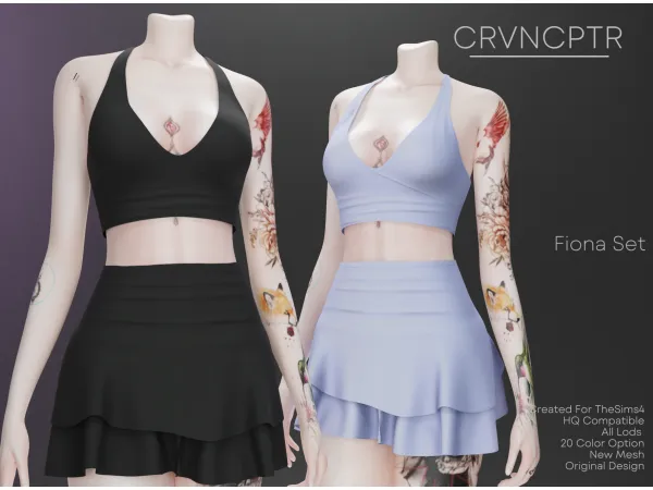Maxis Match Fiona Set - The Sims 4 Custom Content