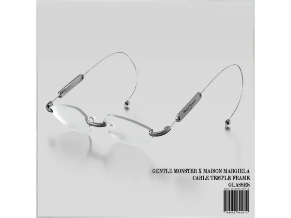 Alpha GM X MM Cable Temple Frame Glasses by mirosims2020 - The Sims 4 Custom Content