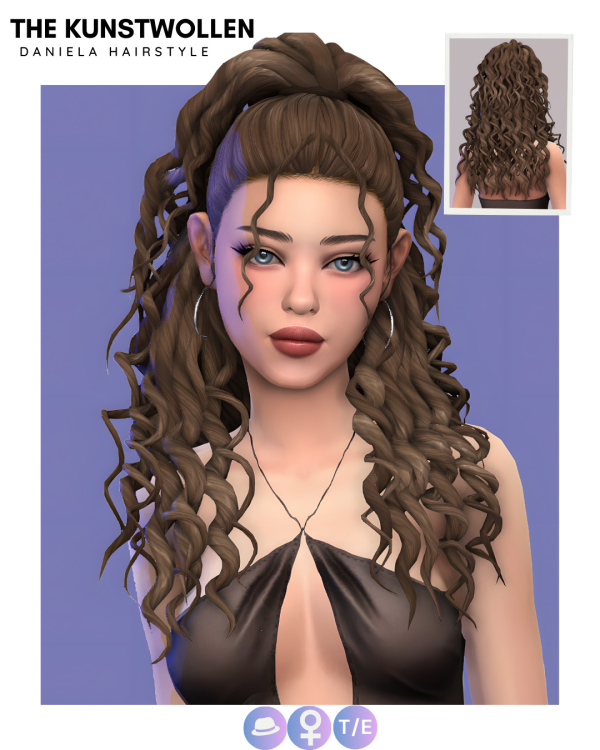 Maxis Match Daniella hairstyle by simsfinds - The Sims 4 Custom Content
