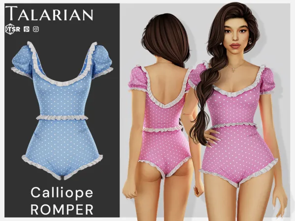 Alpha Calliope Romper by talarian - The Sims 4 Custom Content