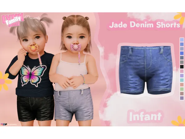 Jade Denim Shorts ~ Infant by lynxsimzfamily