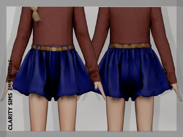 Alpha Emmanuelle Shorts Child - The Sims 4 Custom Content