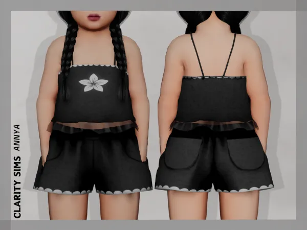 Alpha Annya Outfit Toddler - The Sims 4 Custom Content