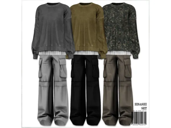 Alpha HISASHI Set by mirosims2020 - The Sims 4 Custom Content